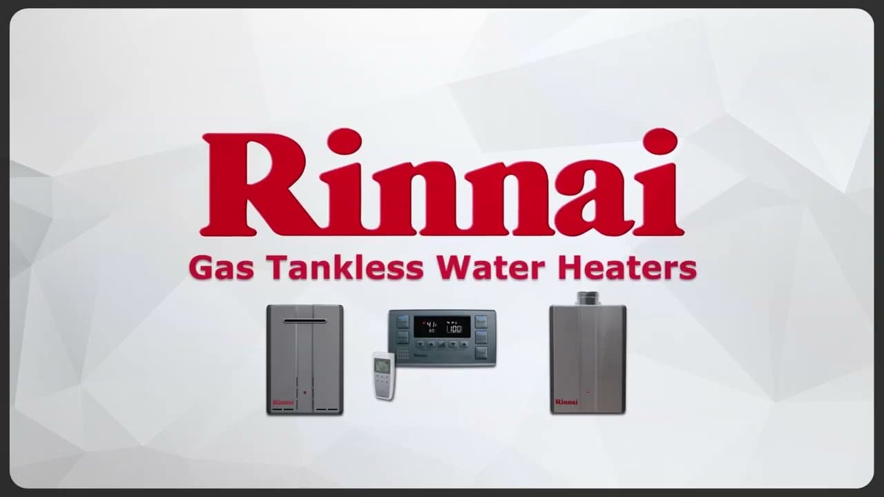 RINNAI Gas Tankless Hot Water System Operational Video