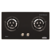 RB-2GHC (BK) Two Burner Tempered Glass Top