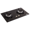 RB-2GHC (BK) Two Burner Tempered Glass Top