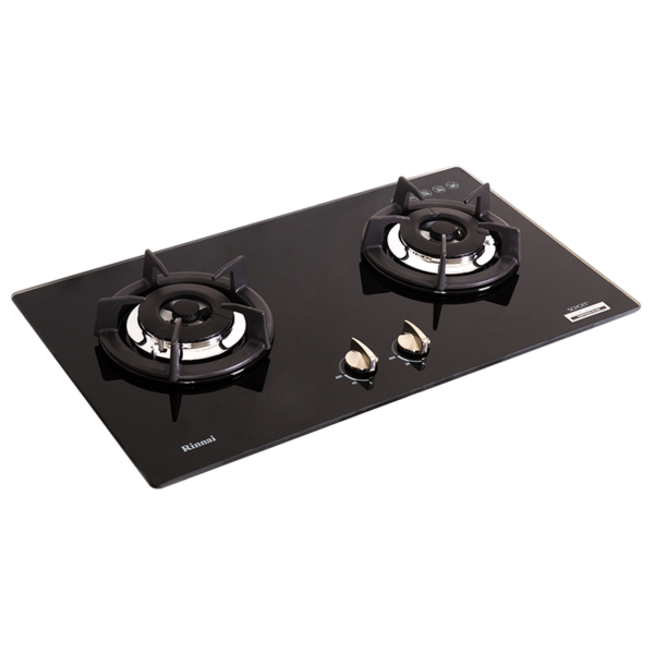 RB-2GHC (BK) Two Burner Tempered Glass Top