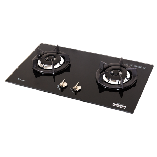 RB-2GHC (BK) Two Burner Tempered Glass Top