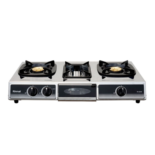 RI-524E Two Burner Gas Cooker with Grill