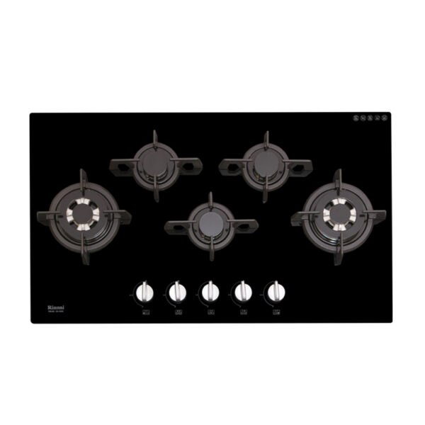 RB-9315S Black Glass Five Burner Top